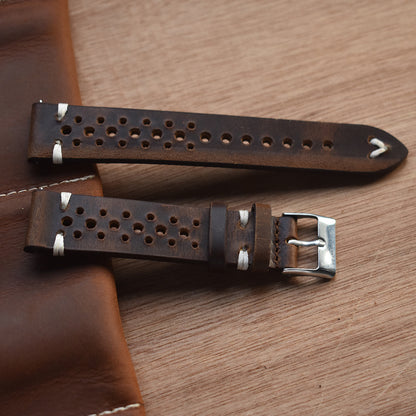 Leather strap Crazy horse leather handmade strap