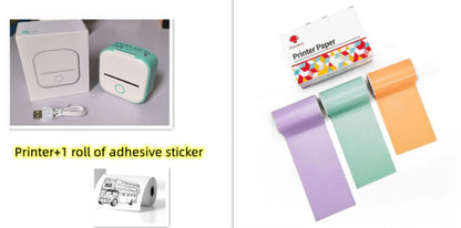 Portable Mini Thermal Label Printer Home Photo Printer Student Wrong Question Printer Bluetooth-compatible