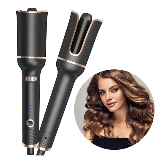 Black Automatic Spiral Electric Iron Curling