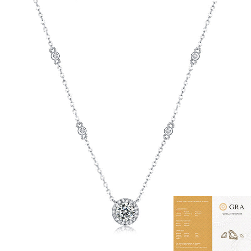 925 Silver Dot Pendant Fashion Chain