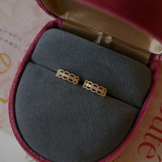 Gold Lace Earrings