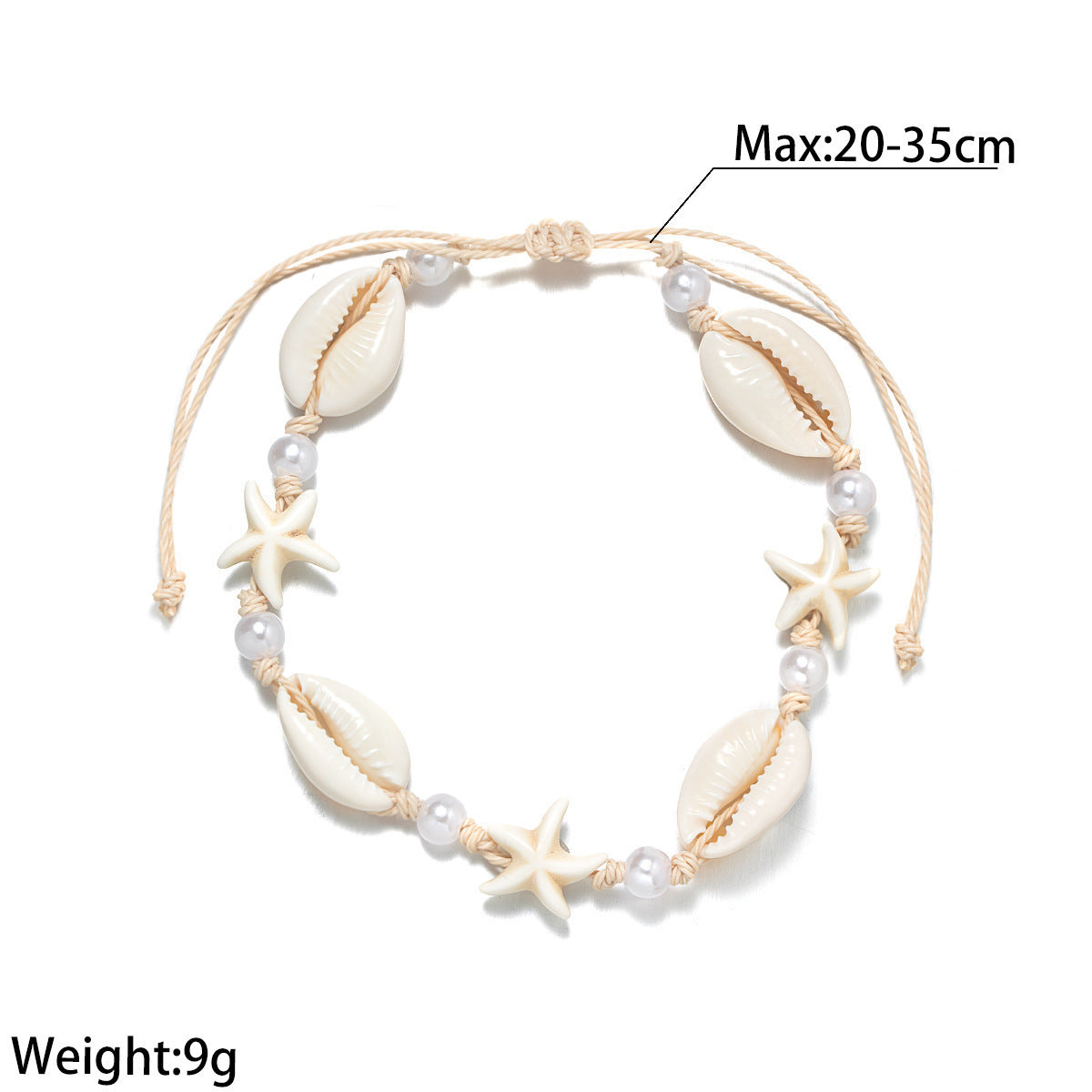 Starfish Shell Anklet
