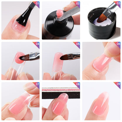 Multi-color mixed nail