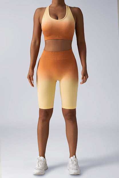 Seamless Sport Bra High Waist Yoga Leggings Sets