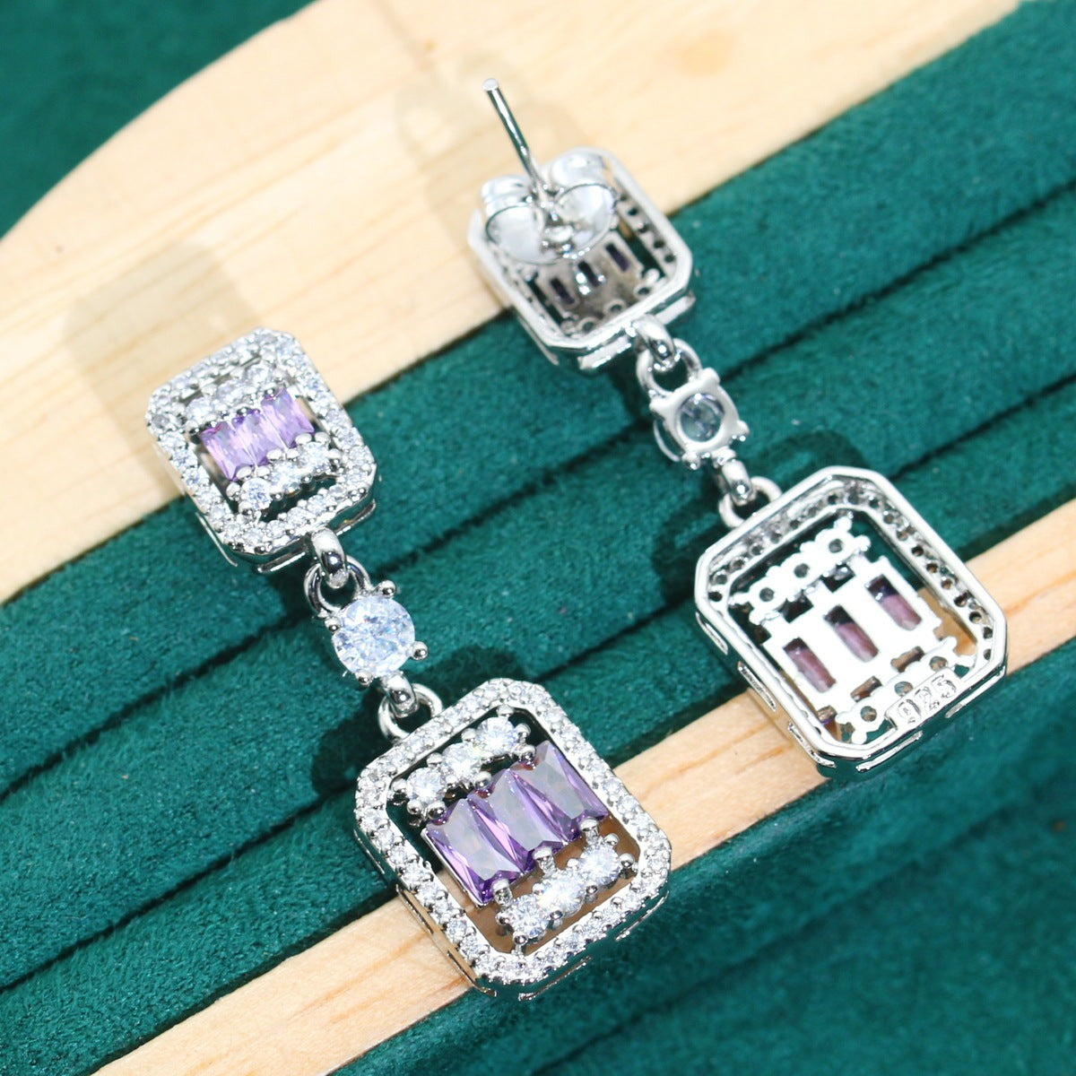 Zircon Necklace Earring