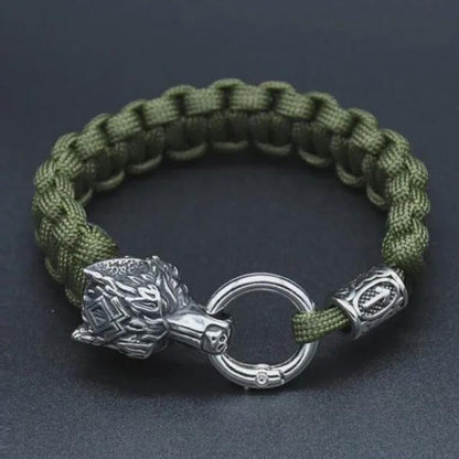 Stainless Steel Wolf Head Bracelet
