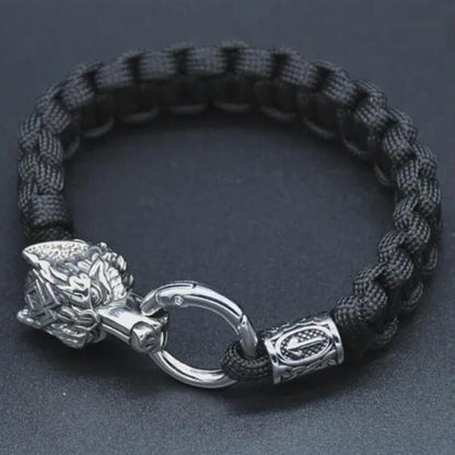 Stainless Steel Wolf Head Bracelet