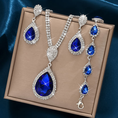 Red Sapphire Blue Pendant