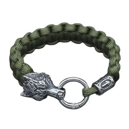 Stainless Steel Wolf Head Bracelet