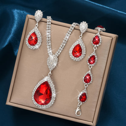 Red Sapphire Blue Pendant