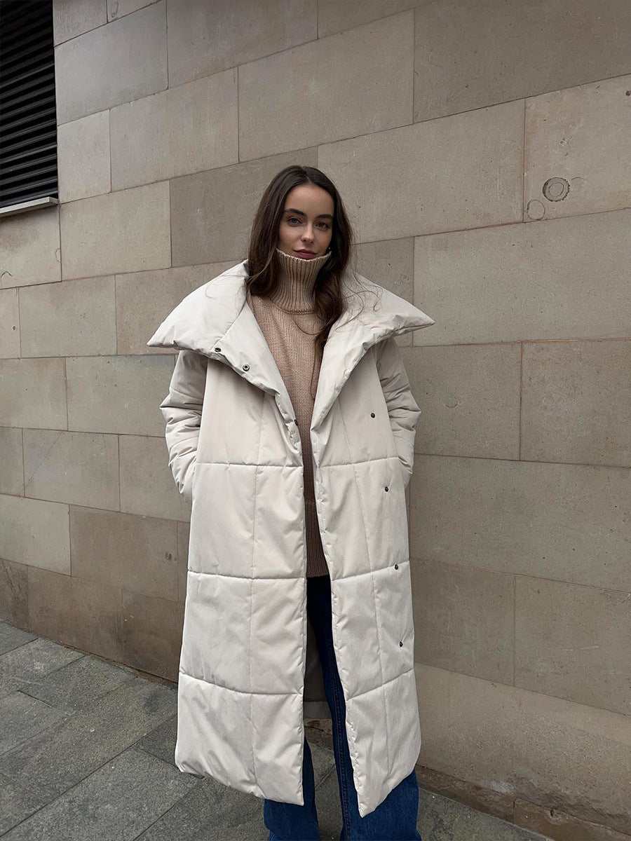 Fashion Large Lapel Long Coat