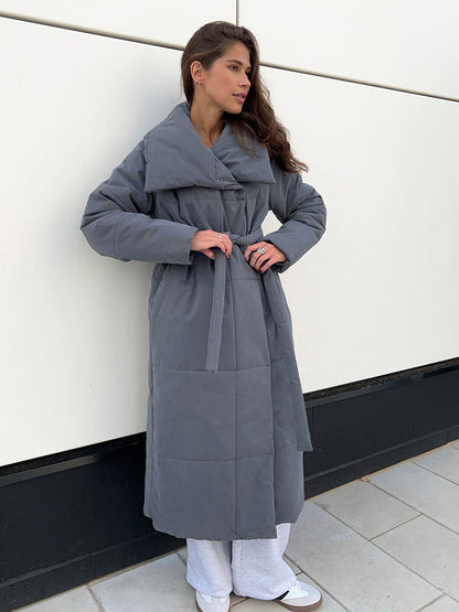 Fashion Large Lapel Long Coat