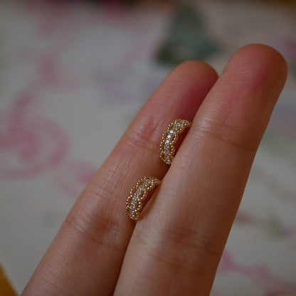 Gold Lace Earrings
