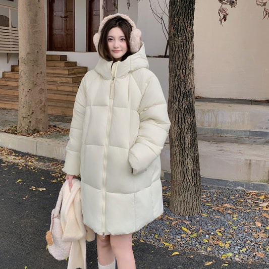 Cotton-padded Mid-length Thickened Down Cotton Jacket
