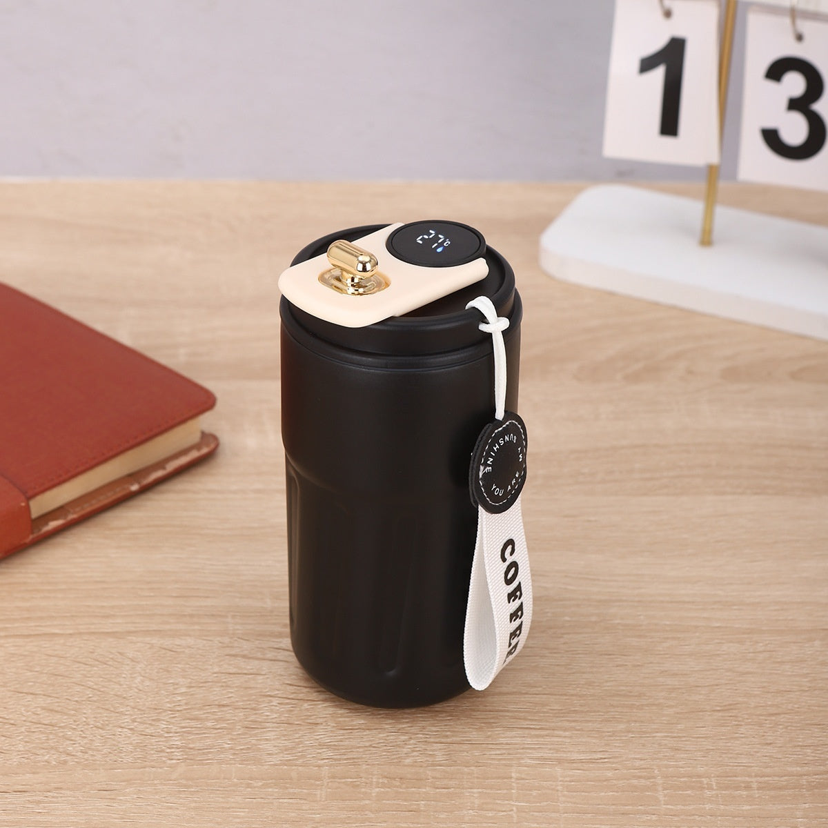 Smart Digital Thermal Bottle Portable Coffee Mug Stainless Steel Water Bottle
