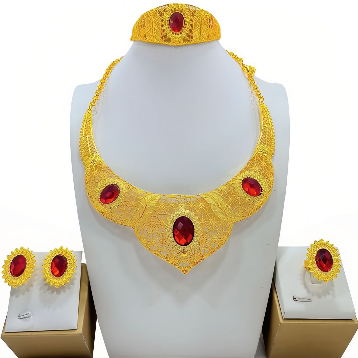 Women's Fashionable Golden New Jewelry Set