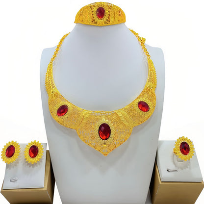 Women's Fashionable Golden New Jewelry Set