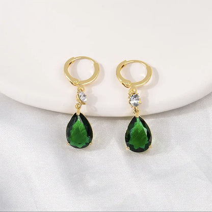 Emerald Teardrop Earrings