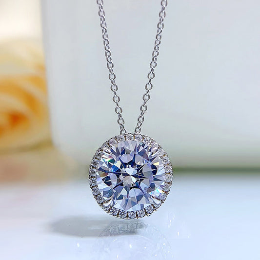 New White Diamond Pendant For Women