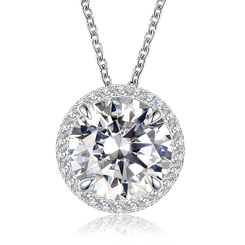 New White Diamond Pendant For Women