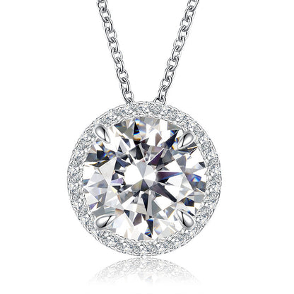 New White Diamond Pendant For Women