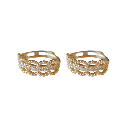 Gold Lace Earrings