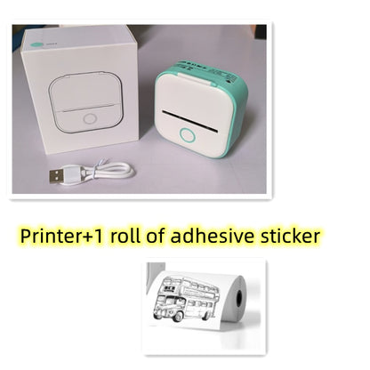 Portable Mini Thermal Label Printer Home Photo Printer Student Wrong Question Printer Bluetooth-compatible