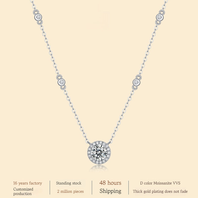 925 Silver Dot Pendant Fashion Chain