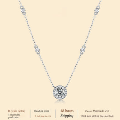 925 Silver Dot Pendant Fashion Chain