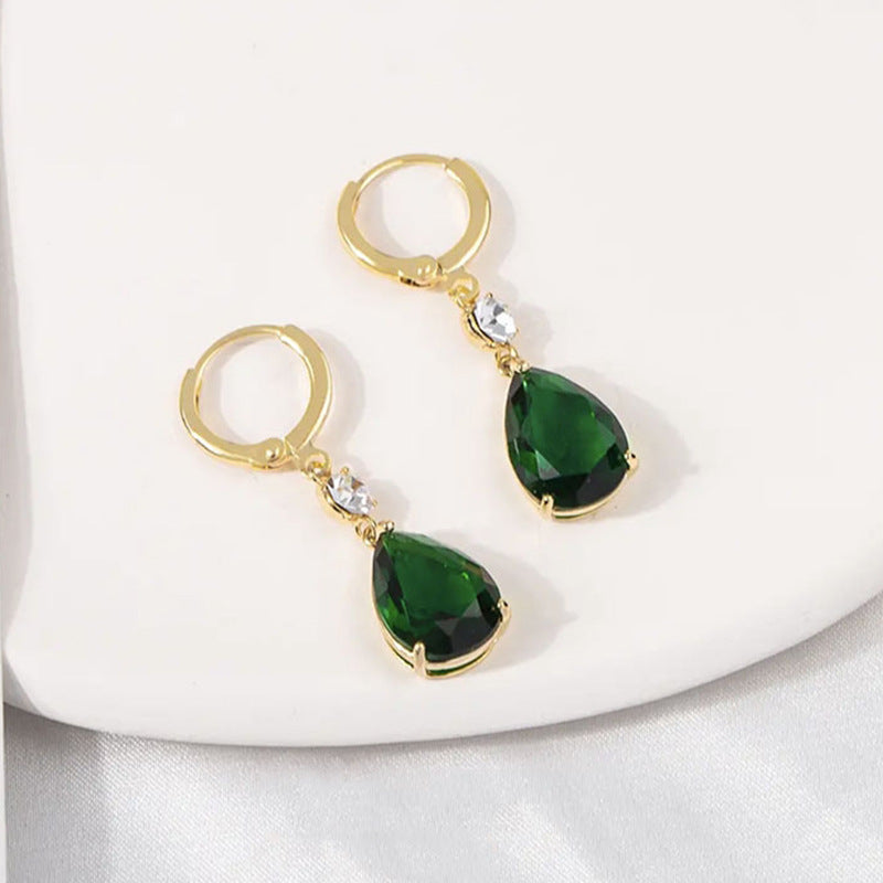 Emerald Teardrop Earrings