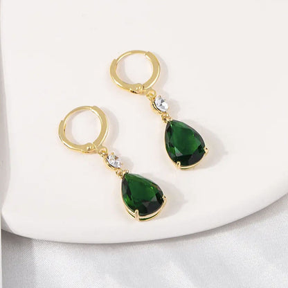Emerald Teardrop Earrings
