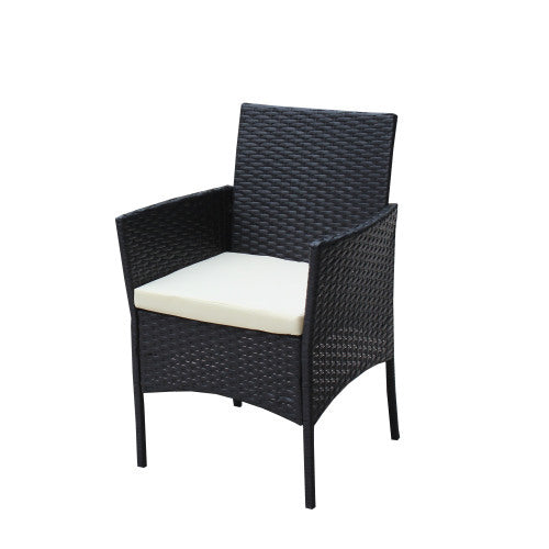4 PC Rattan Patio Furniture Set Outdoor
