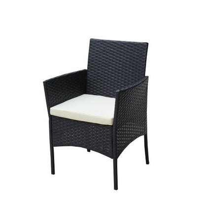 4 PC Rattan Patio Furniture Set Outdoor
