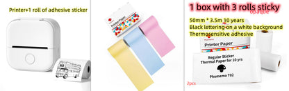 Portable Mini Thermal Label Printer Home Photo Printer Student Wrong Question Printer Bluetooth-compatible