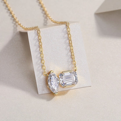 Double Diamond Shadow Sterling Silver Jewelry