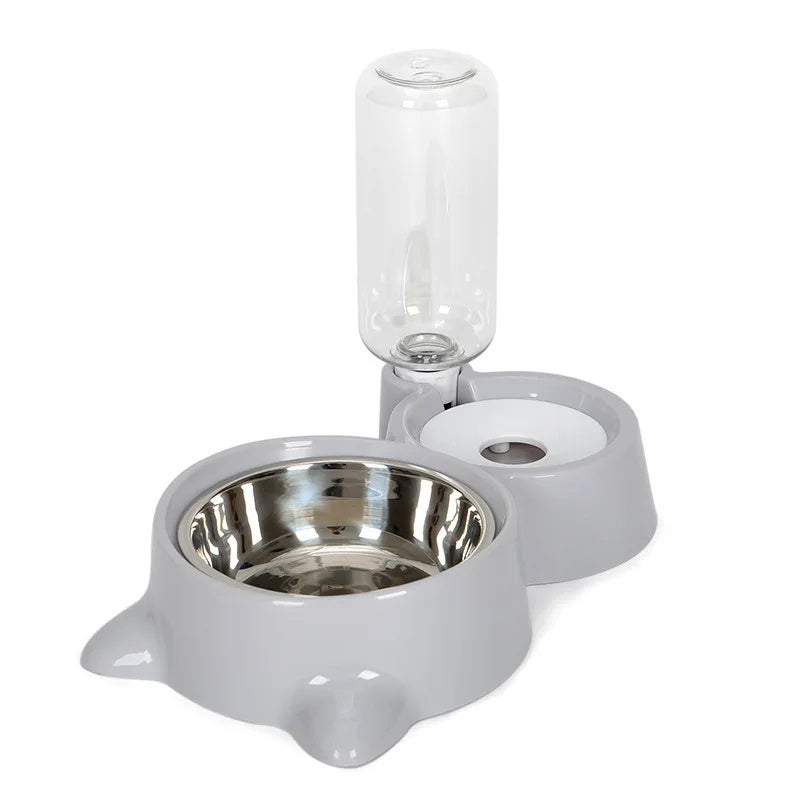 Cat Bowl Fountain Automatic Food Water Feeder