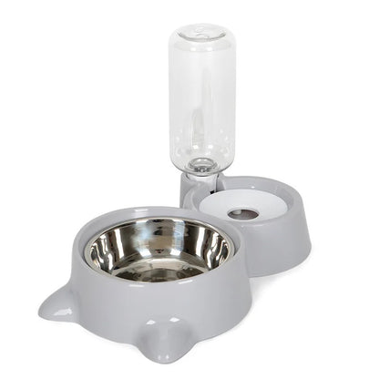 Cat Bowl Fountain Automatic Food Water Feeder