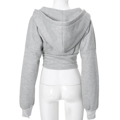 Zipper Hoodie Cardigan Y2K Ins Fashion Street Long Sleeve