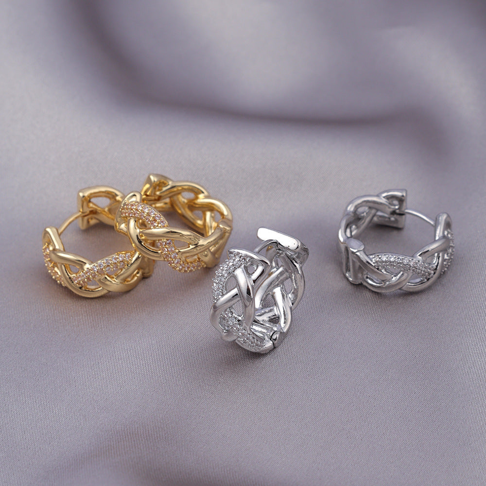 Micro Zircon Stud Earrings