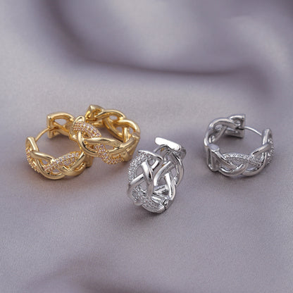 Micro Zircon Stud Earrings