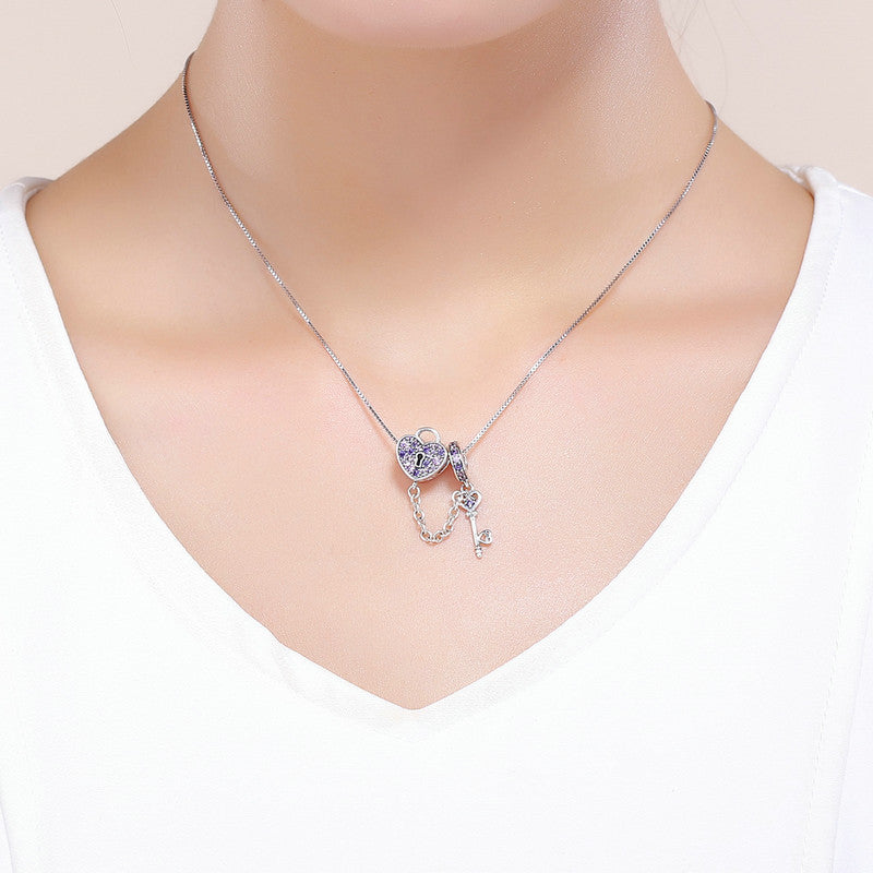 S925 Sterling Silver Charm Heart Spoon Chain Bracelet