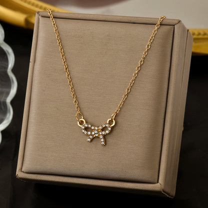 Fashion Bow Necklace Women's