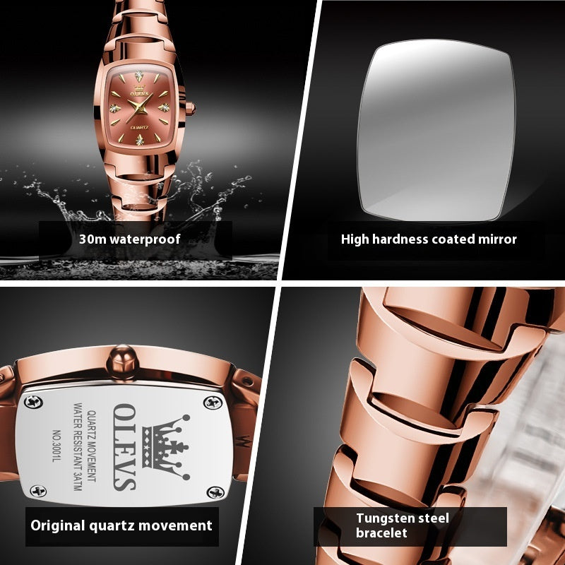 Tungsten Steel Women's Fashion Watch