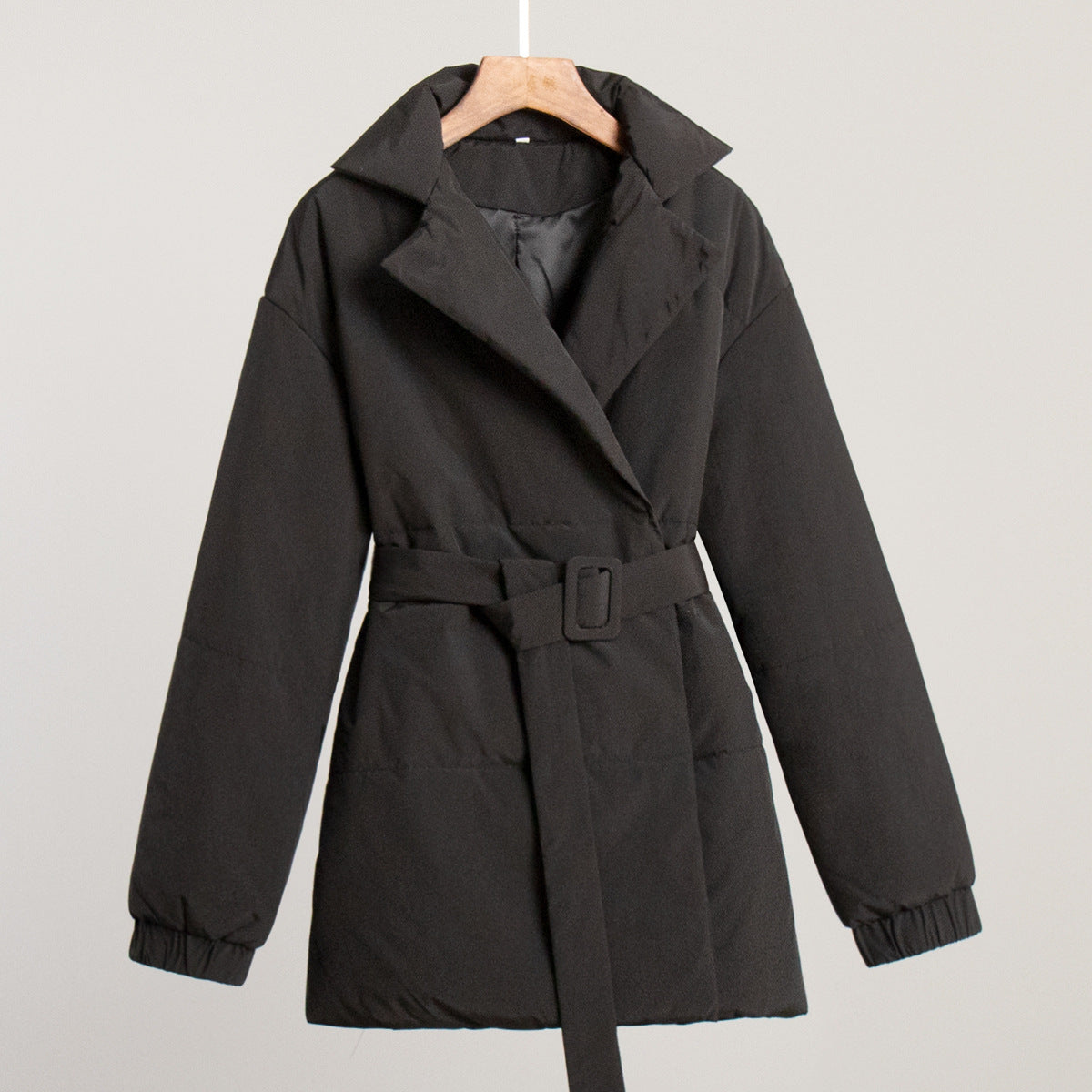 New Thickened Slimming Cinched Cotton-padded Coat