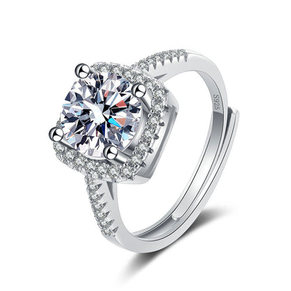 Four-claw Princess Square Ring Women