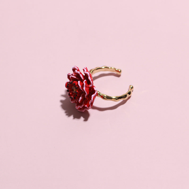 Grape Manor Peach Flower Ring